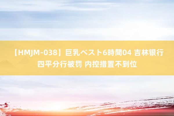 【HMJM-038】巨乳ベスト6時間04 吉林银行四平分行被罚 内控措置不到位